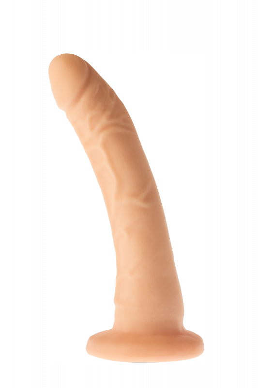 Realistyczne zakrzywione dildo na przyssawce 21 cm