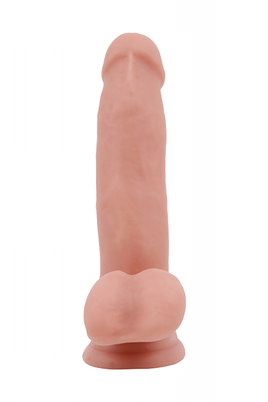 Realistyczne miękkie dildo na przyssawce z jądrami 18 cm