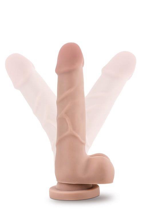 Realistyczne dildo na przyssawce żylasty penis 19,5 cm