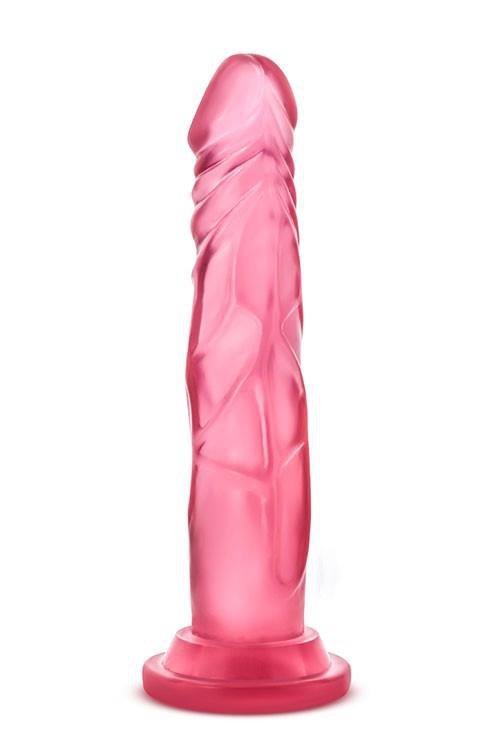 Penis dildo bez jajek  na przyssawce żelowe 17 cm
