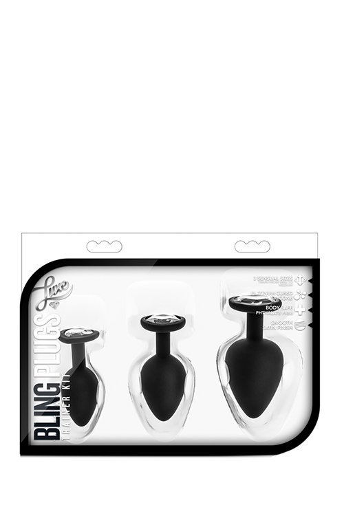Luxe bling plugs training kit white gems