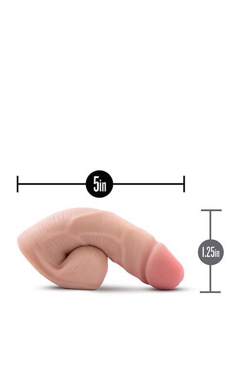 Przedłużka penisa proteza sztuczny członek z jądrami 13 cm