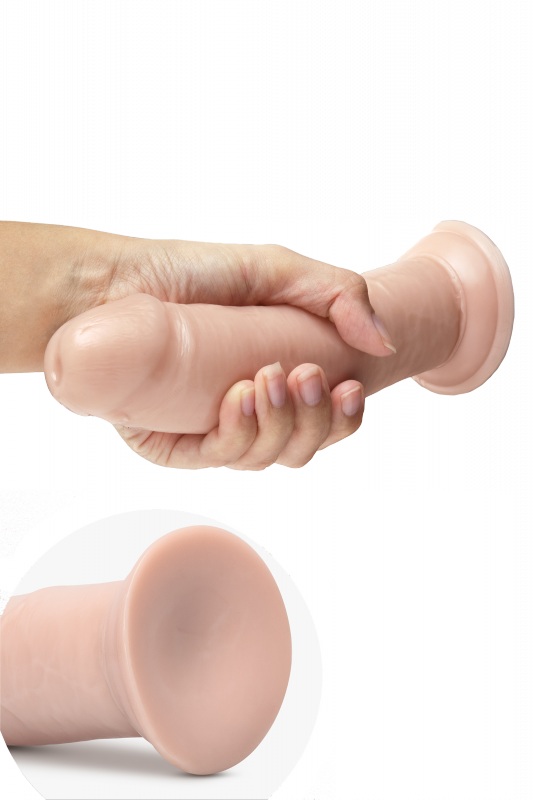 Realistyczne dildo na przyssawce jak prawdziwy penis 20 cm 