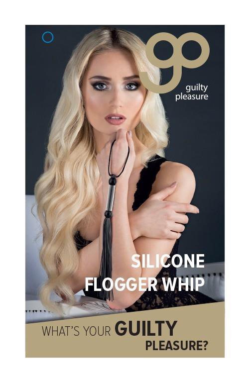 Pejcz GP silicone flogger whip black