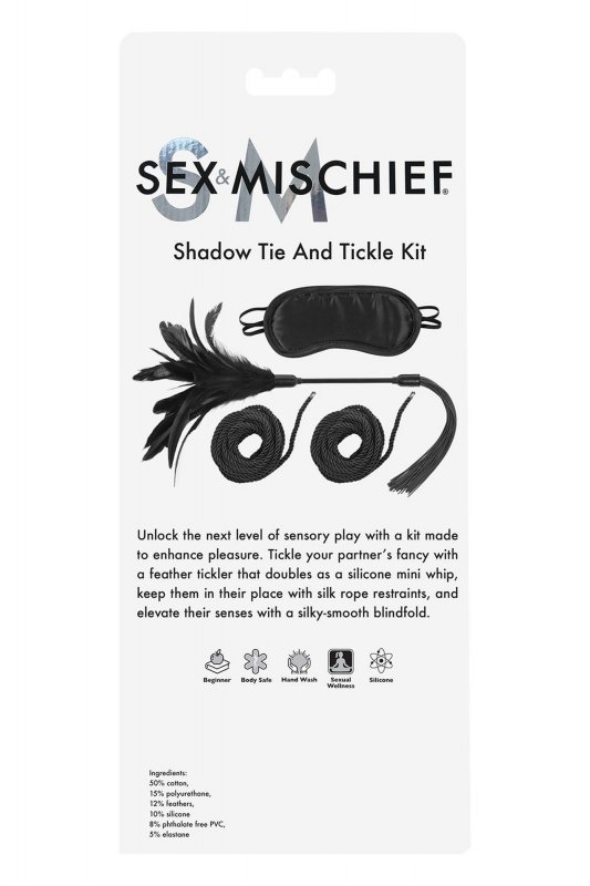 Sportsheets shadow tie and tickle kit