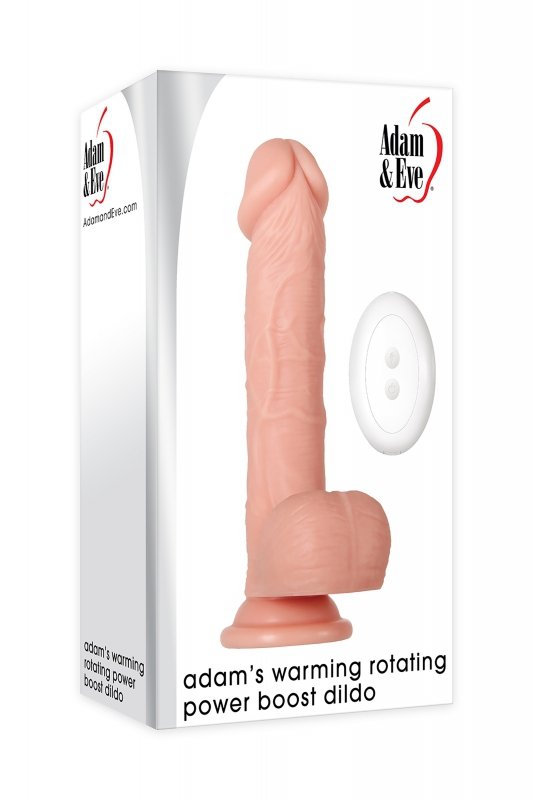 Podgrzewany naturalny wibrator z jądrami 19 cm