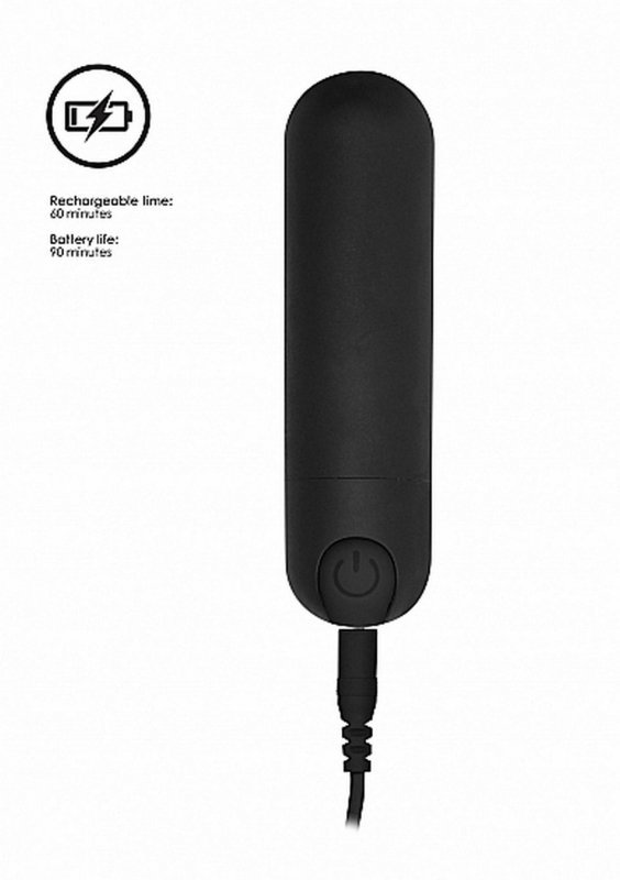 10 speed rechargeable bullet - black