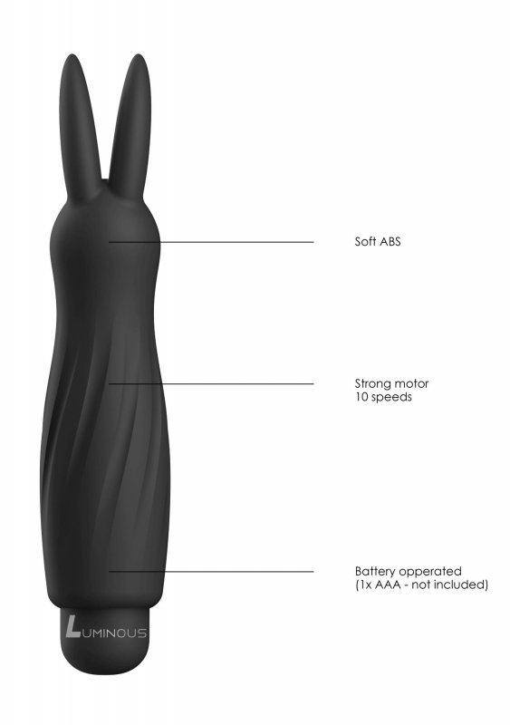 Mini wibrator króliczek masażer łechtaczki czarny