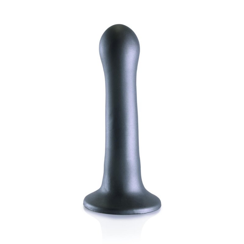 Wyprofilowane dildo do punktu g przyssawka strap-on 17 cm