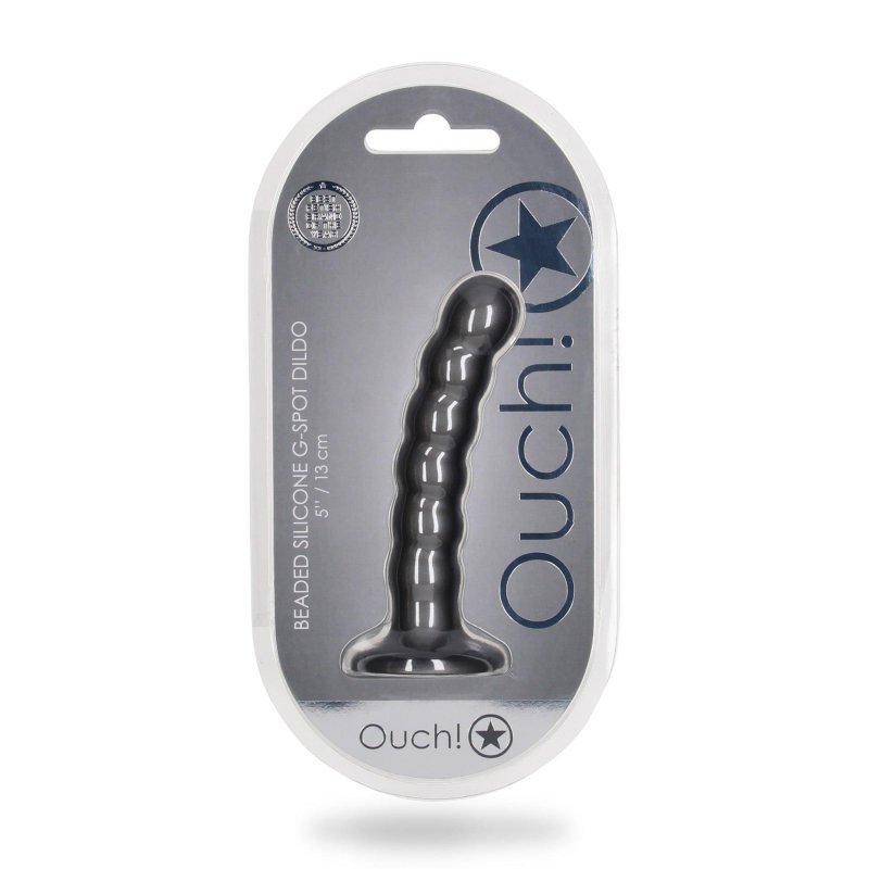 Beaded Silicone G-Spot Dildo - 5&#039;&#039; / 13 cm