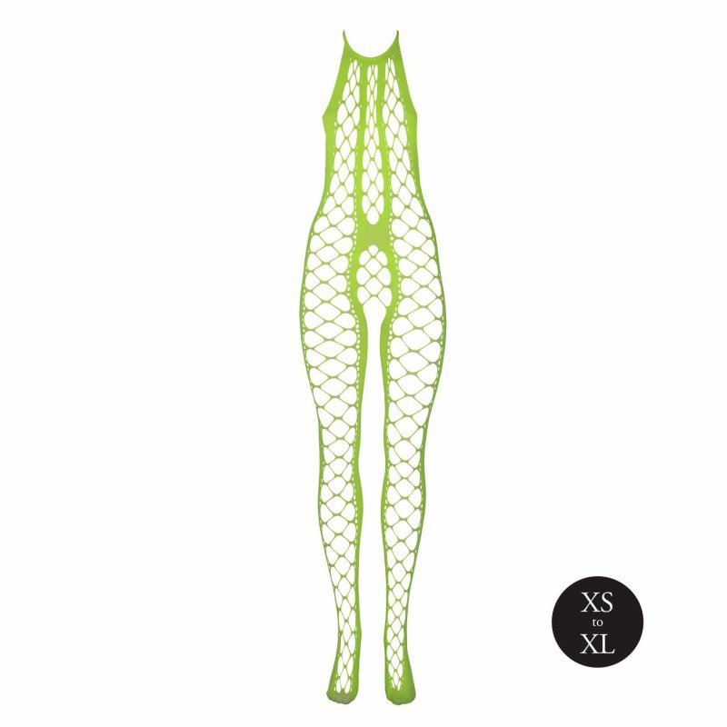 Bodystocking with Halterneck - green - XS/XL