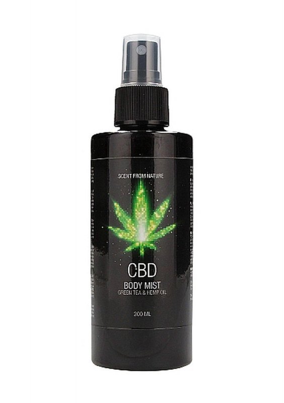 CBD - Bath and shower - care set - green tea hemp oil