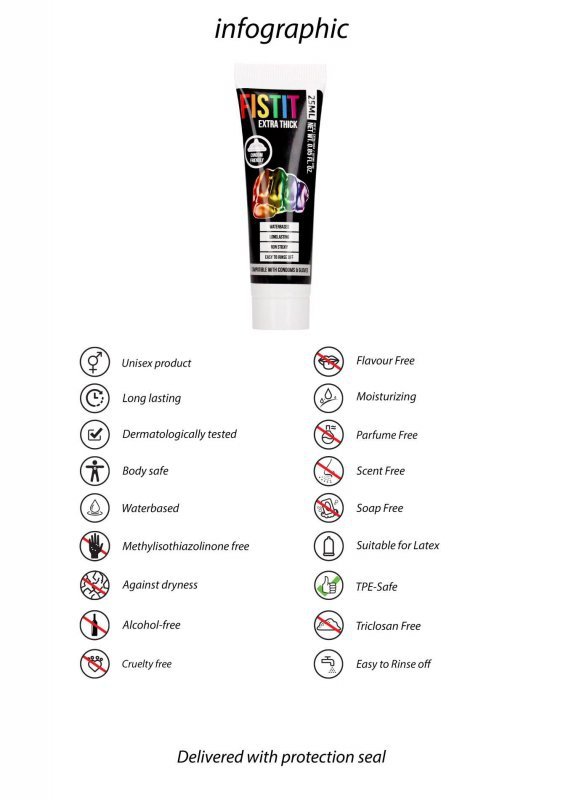Extra thick lubricant - rainbow - 0.8 fl oz / 25 ml