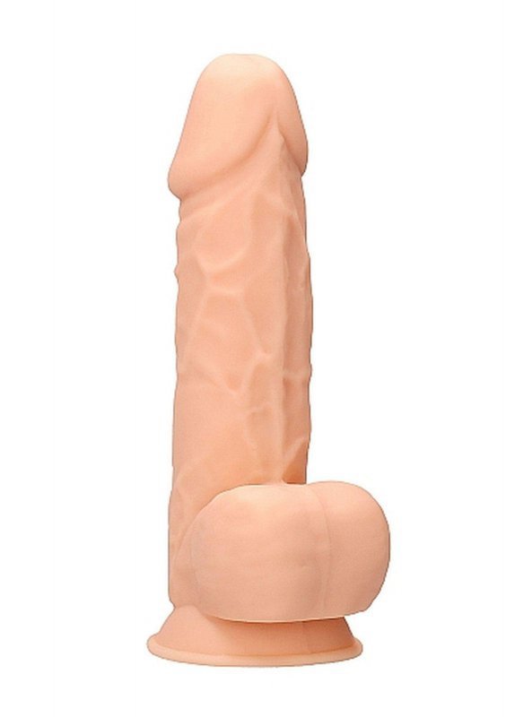 Dildo z jądrami na przyssawce 21,6 cm