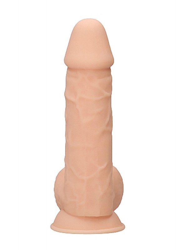 Dildo z jądrami na przyssawce 21,6 cm