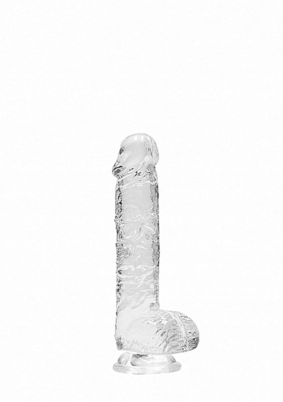 Realistyczny penis na przyssawce dildo clear 15 cm