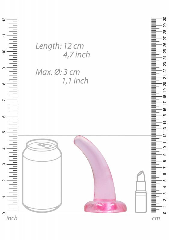 Dildo analne korek na przyssawce różowy 12 cm