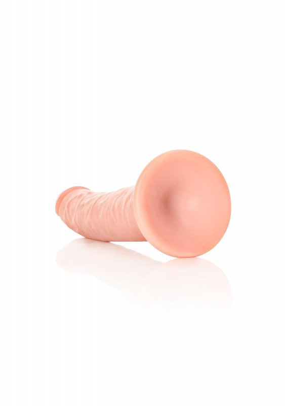 Smukły penis dildo na mocnej przyssawce  20 cm