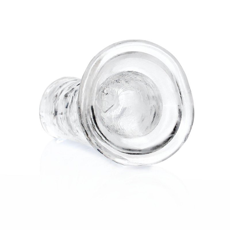 Realistyczne transparentne dildo na przyssawce  14,5 cm