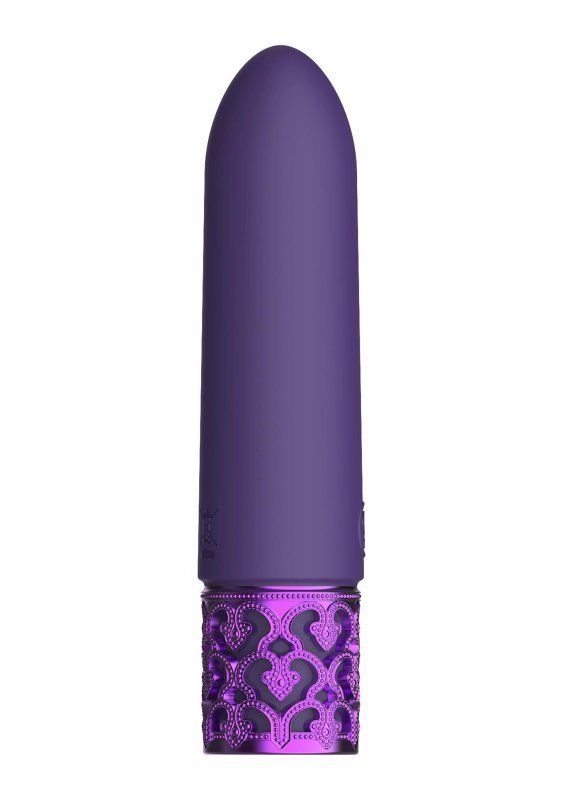 Elegancki mini wibrator silikonowy pocisk fioletowy