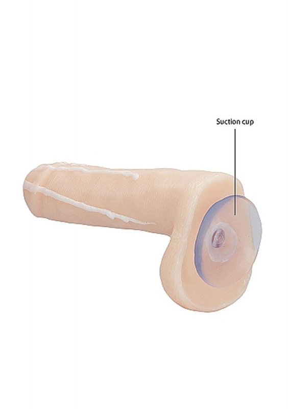 Mydło dicky soap with balls - cum covered - flesh