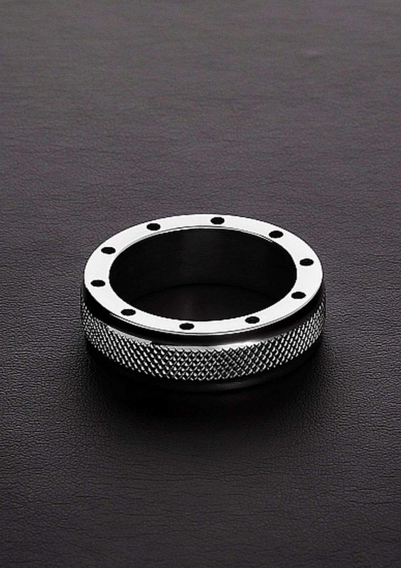 Gustowny metalowy pierścień erekcyjny na penisa 15x55 mm