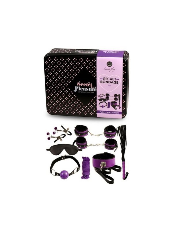 Secret Bondage - set 8 pcs purple &amp; black