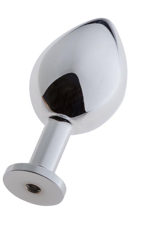 Klasyczny aluminiowy korek analny wtyczka plug z odpinaną przyssawką