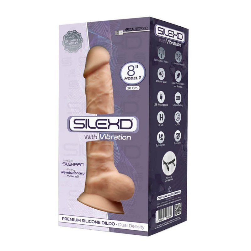 Wibrujące dildo realistyczny penis 20 cm