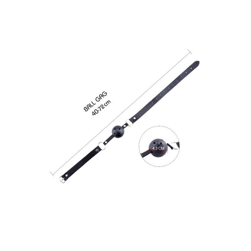 Knebel kulka do BDSM Discretion Black