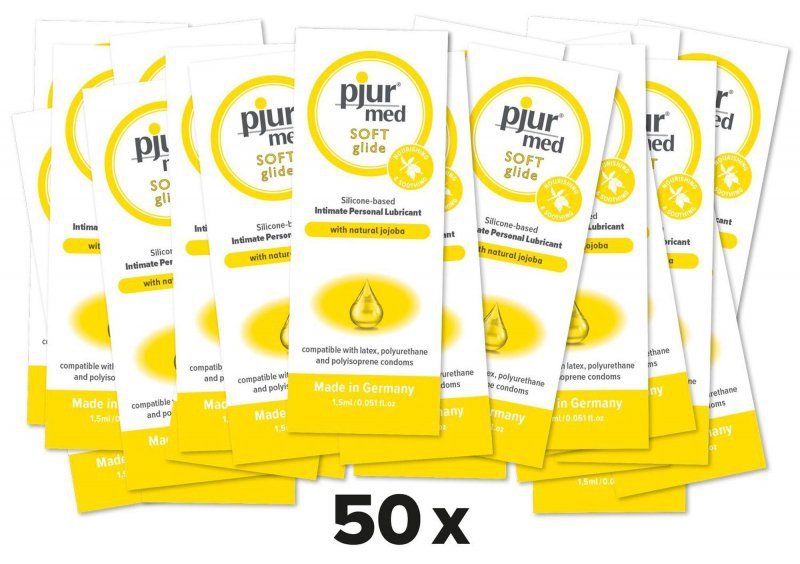 Pjur med soft lubrykant silikonowy 1,5 ml - 50 szt.