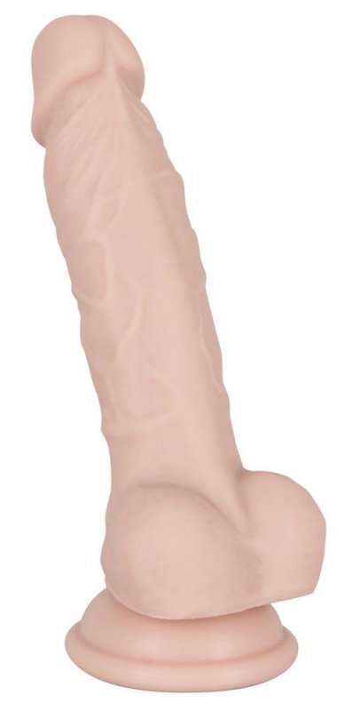 Naturalne żylaste dildo z przyssawką 18 cm
