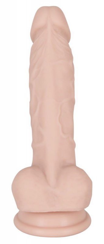 Naturalne żylaste dildo z przyssawką 18 cm