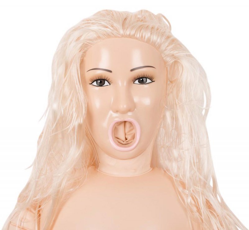 Dmuchana sex lalka z funkcją wibracji atrakcyjna blondynka