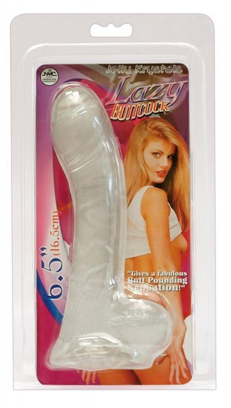 Dildo żelowe na przyssawce przeźroczyste 16,5 cm