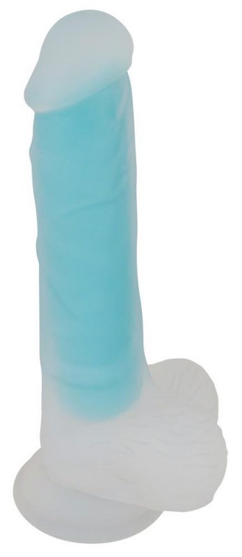 Dildo żelowe świecące w ciemności 20 cm