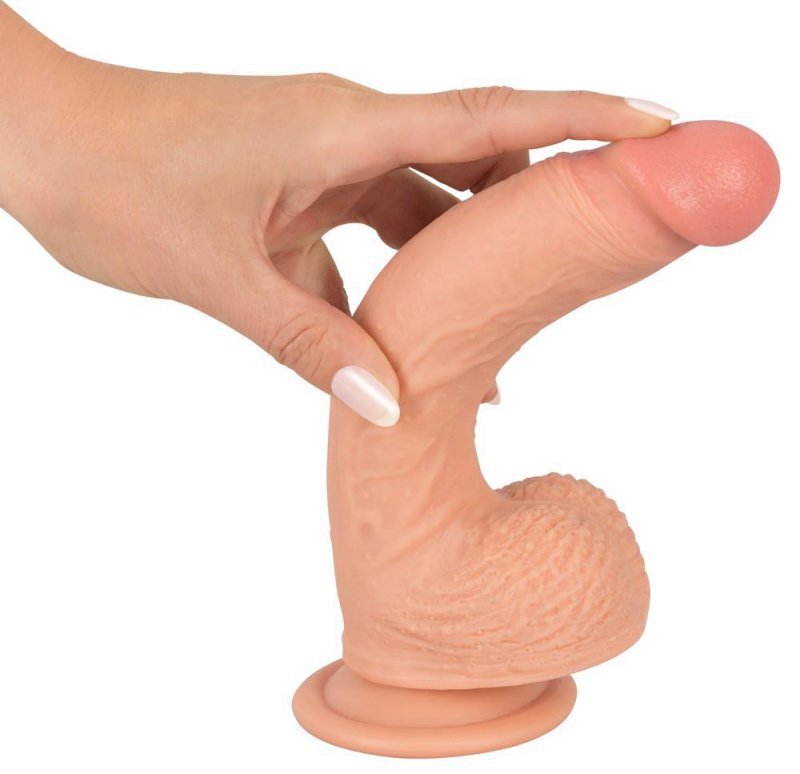 Żylaste realistyczne dildo na przyssawce intensywny orgazm 21,7 cm