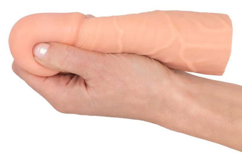 Realistyczna nakładka na penisa przedłużka żylasta + 4 cm