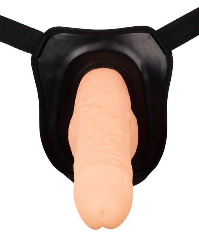 Sztywne twarde dildo strap-on proteza penisa z jądrami 24 cm
