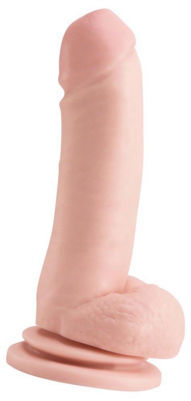 Realistyczne dildo z jądrami na przyssawce 21 cm