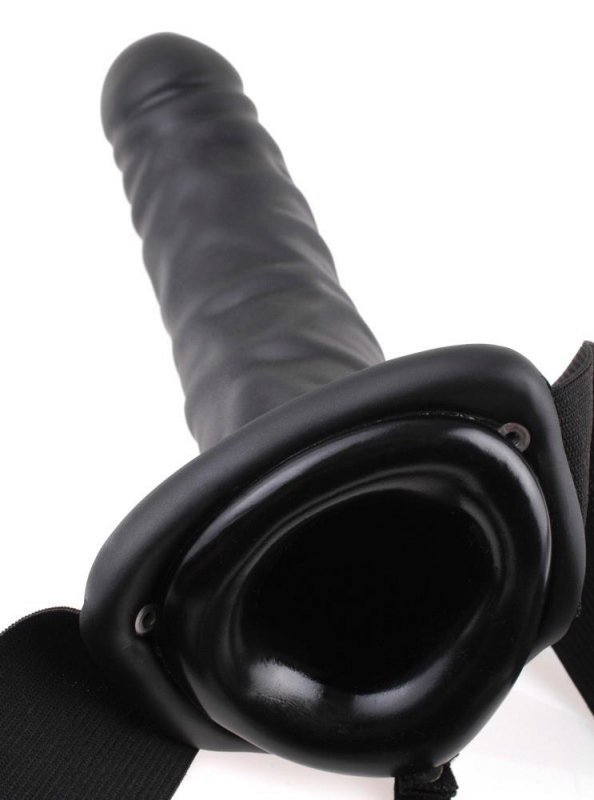 Realistyczna czarna proteza penisa strap on dildo sztuczny penis 20 cm