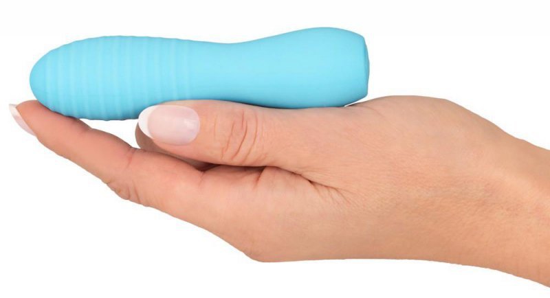 Cuties mini wibrator masażer z wypustkami niebieski