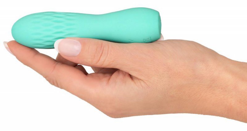 Cuties mini wibrator masażer z wypustkami  zielony