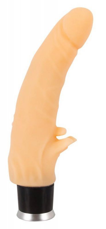 Naturalny wibrator z języczkami cyber skóra 22 cm
