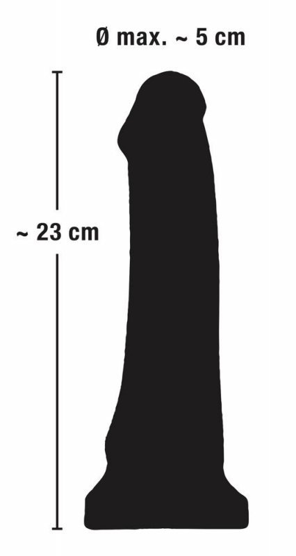 Realistyczne wibrujące dildo na przyssawce z pilotem 23 cm