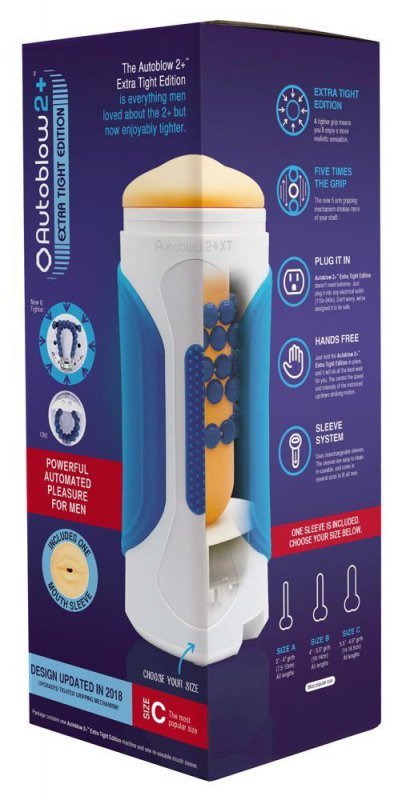 Potężna maszyna oralna sex-obciągara 230v AUTOBLOW 2+XT rozmiar C
