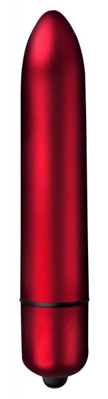 Klasyczny wibrator pociskowy metaliczna czerwień 16,2 cm 