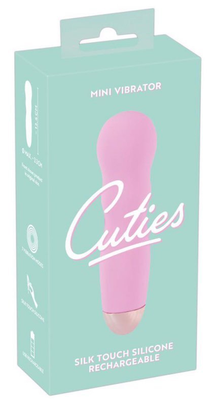 Cuties stylowy poręczny mini wibrator seks masażer różowy