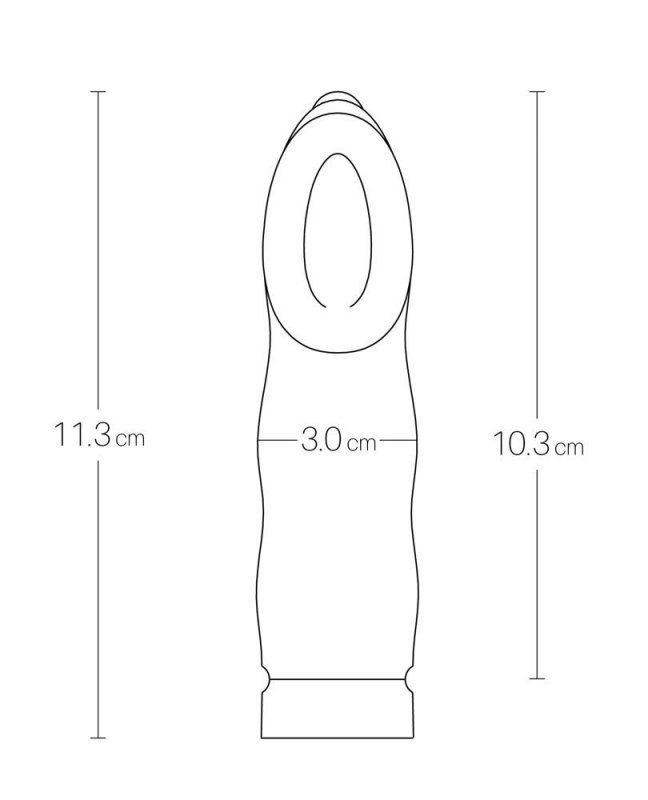 Wibrujący mini masażer stymulator łechtaczki miętowy