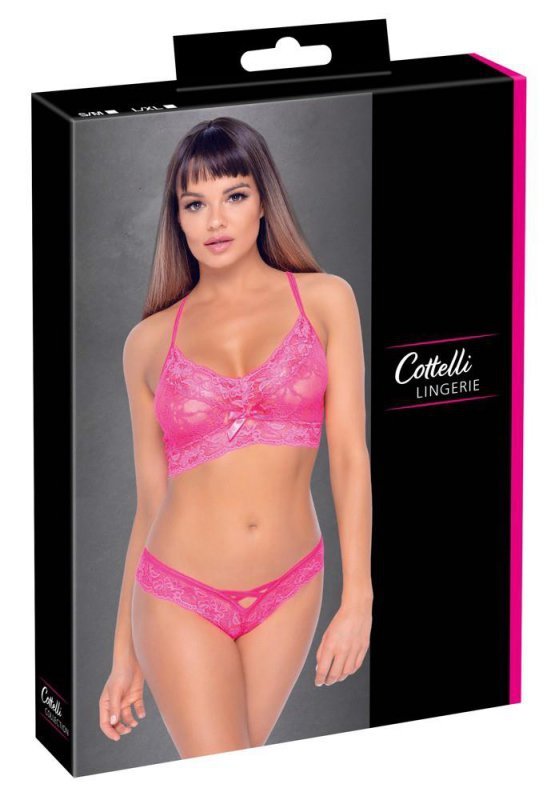 Różowa zmysłowa sex bielizna Cottelli  L/XL